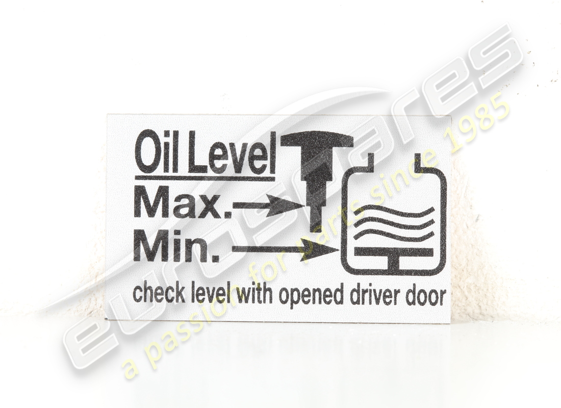 nueva etiqueta lamborghini, nivel de aceite. número de parte 086010530 (1)