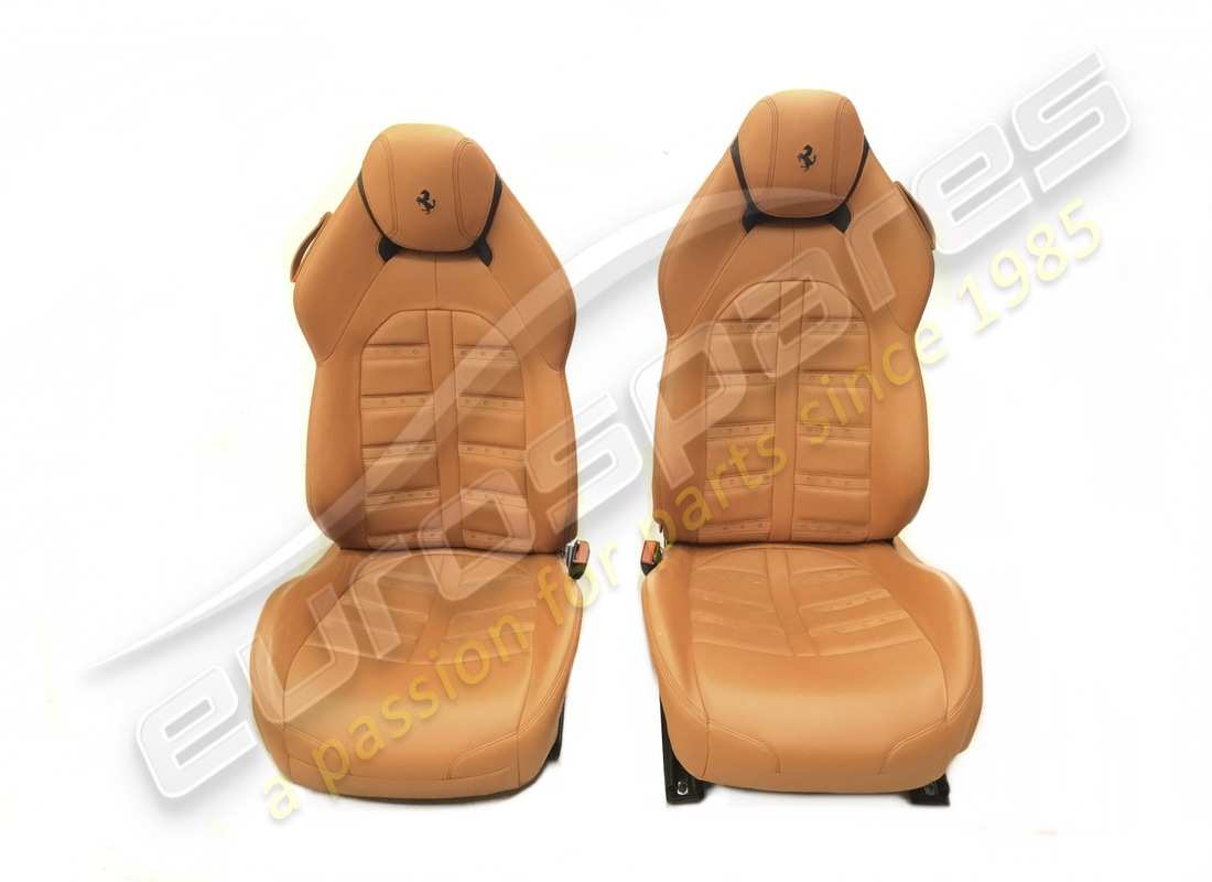 CALIFORNIA T USADO Eurospares - PAR DE ASIENTOS CONFORT - CUERO OCULTO (CUOIO) CON COSTURAS NEGRAS - COMPLETAMENTE ELÉCTRICO - DISEÑO ESTILO DAYTONA - APLICABLE PARA GD. NÚMERO DE PARTE EAP1329829 (1)