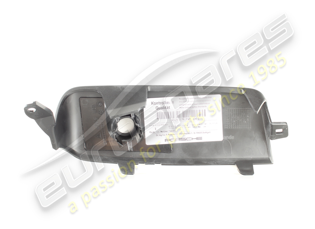 NUEVO PORSCHE EMPALME PARA ENTRADA DE AIRE NEGRO MATE. NÚMERO DE PIEZA 992807579BOK1 (2) nuevo porsche empalme para entrada de aire negro mate. número de pieza 992807579bok1 (2)