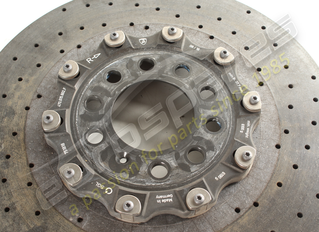 disco de freno cerámico usado lamborghini (ventilado). número de pieza 470615602f (3)