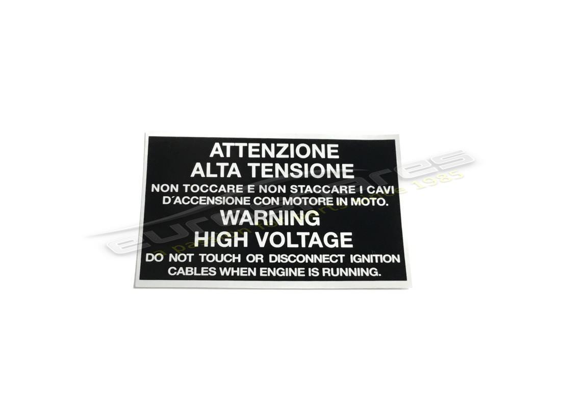 nueva ferrari placa de advertencia de alto voltaje. número de parte 113404 (1)