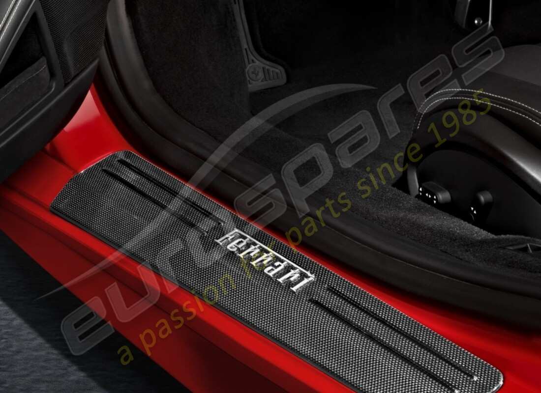 nuevo kit de estante de puerta de fibra de carbono ferrari (placa de freno). número de pieza 70001931 (1)
