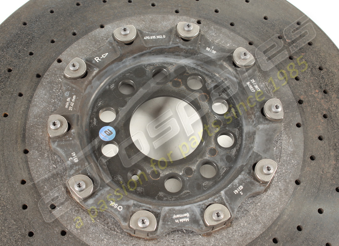 disco de freno cerámico delantero izquierdo usado lamborghini (ventilado). número de pieza 470615301g (2)