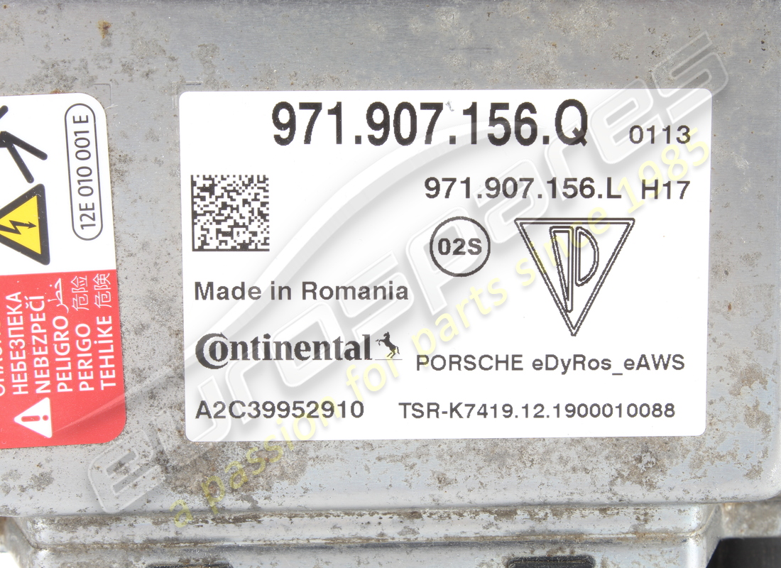 UNIDAD DE CONTROL EL.LAMBORGHINI USADA. NÚMERO DE PARTE 971907156Q (3) unidad de control el.lamborghini usada. número de parte 971907156q (3)