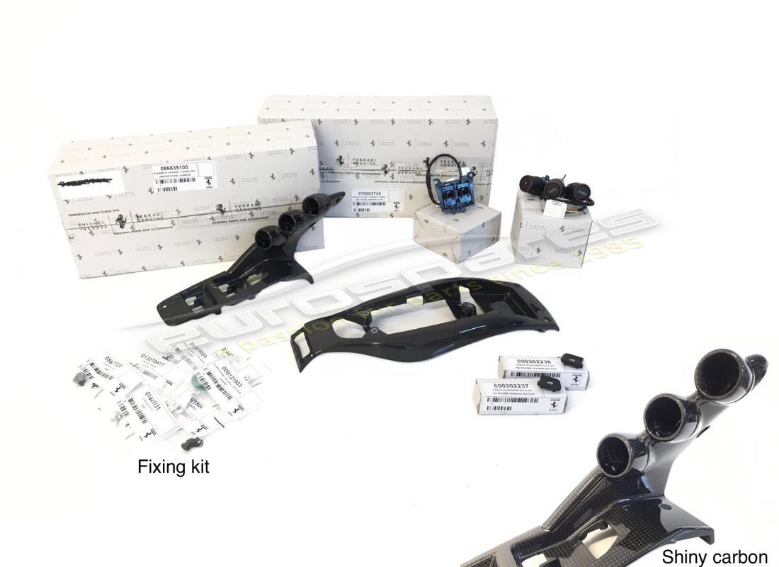 NUEVO KIT DE PUENTE DE FIBRA DE CARBONO SPIDER FERRARI 458, ESTILO LAFERRARI. NÚMERO DE PIEZA 70003813 (8) nuevo kit de puente de fibra de carbono spider ferrari 458, estilo laferrari. número de pieza 70003813 (8)
