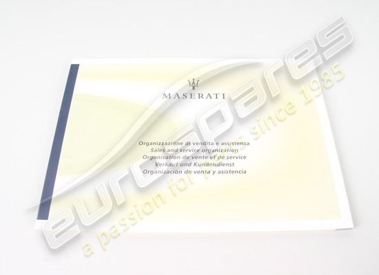 nuevo maserati 5 libro de idiomas número de pieza 67521000
