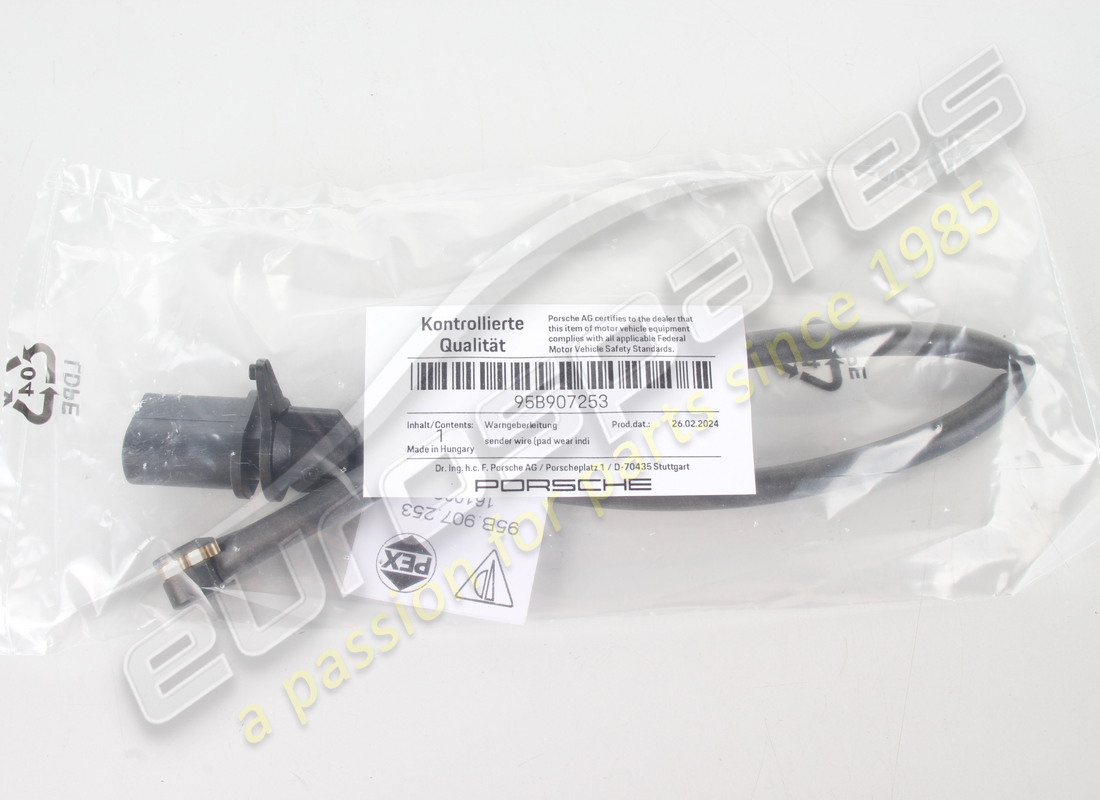 nuevo porsche cable del remitente. número de parte 95b907253 (3)