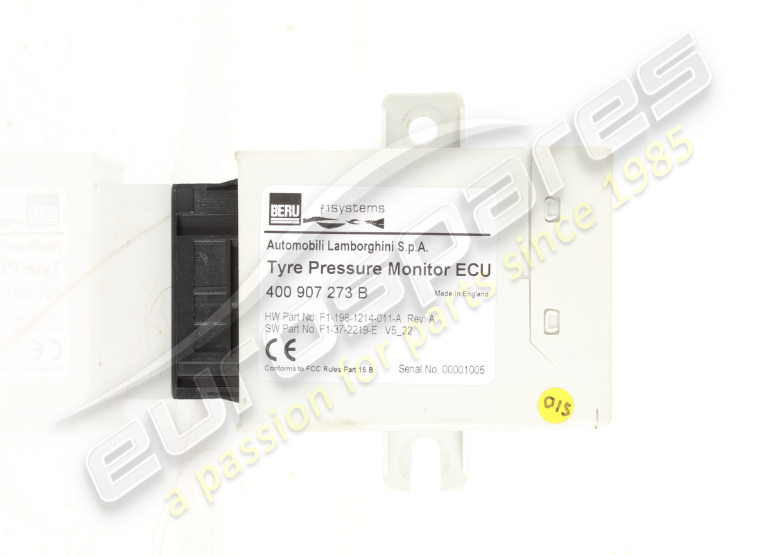 PRESIÓN DE NEUMÁTICOS USADA Lamborghini. NÚMERO DE PIEZA 400907273B (1)