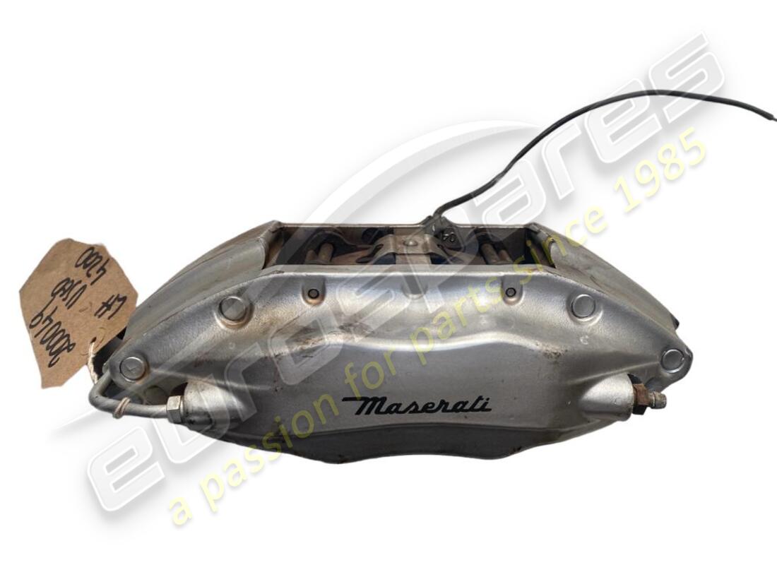 PINZAS DE FRENO DELANTERAS IZQUIERDAS USADAS Maserati PLATEADAS. NÚMERO DE PIEZA 200049 (1)
