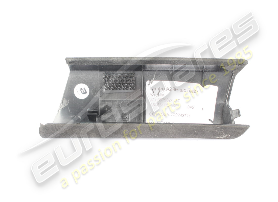 panel de acabado lamborghini usado, pilar derecho, alcantara negro. número de pieza 4t0867232ajr7 (2)