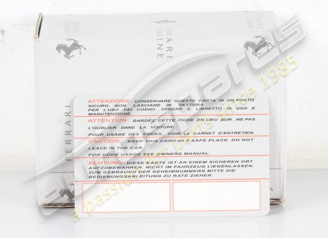 nueva tarjeta de código ferrari. número de pieza 153603 (2)