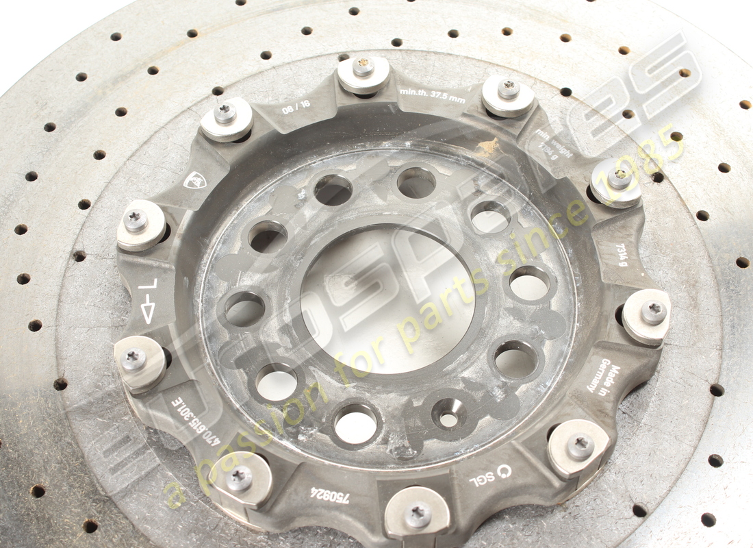 disco de freno cerámico delantero izquierdo usado lamborghini (ventilado). número de pieza 470615301g (3)
