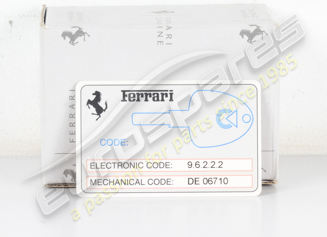 nueva tarjeta de código ferrari. número de pieza 153603 (1)