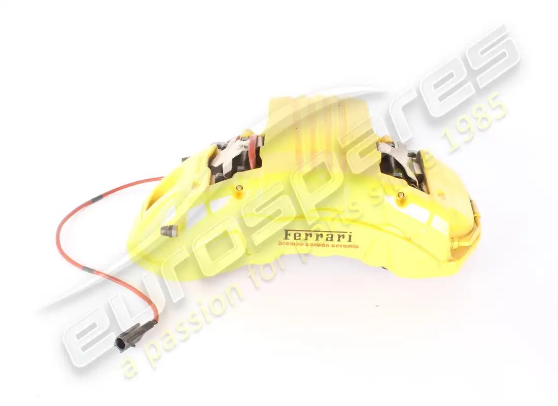 PINZA DE FRENO COMPLETA CARBONOCERÁMICA ANT.SX GIALL USADA Ferrari. NÚMERO DE PIEZA 776910 (1)