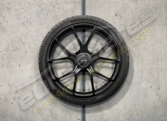nuevo porsche 20/21-inch gt3 juego de ruedas y neumáticos de invierno pintados en negro (brillo satinado) número de pieza 992044601ca