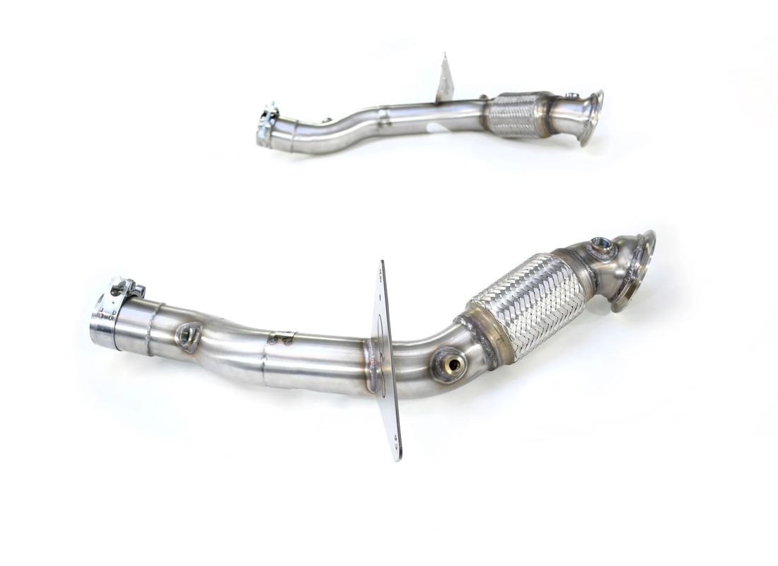 nuevas tuberías de reemplazo de catalizador quicksilver ferrari 488 2015-20. número de pieza fe489s (1)