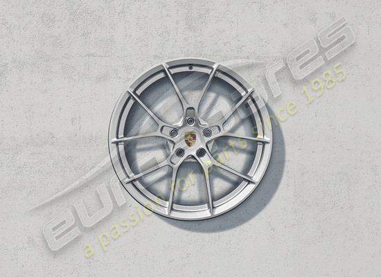 nuevo porsche 20/21-inch 911 juego de ruedas ligeras carrera (plata brillante) número de pieza 992 044 680 ma