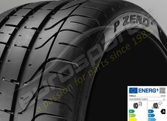 nuevo ferrari neumático trasero de verano pirelli p-zero, 315-35 zr20 (106y) número de pieza 270412