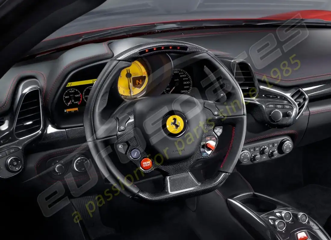 VOLANTE DE FIBRA DE CARBONO NUEVO Ferrari. NÚMERO DE PIEZA 82979800 (1)