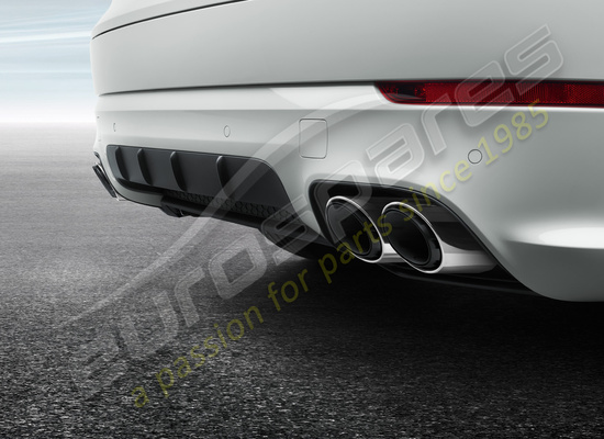 nuevo porsche número de pieza del sistema de escape deportivo (plata) 9y0044222b