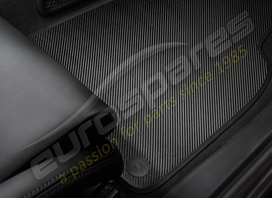 nuevo porsche alfombrillas de carbono con ribete de cuero número de pieza 99104480181