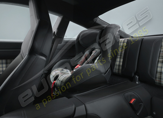 nuevo porsche funda de asiento para niños heritage design - turbo 50 tartán para kid seat i-size número de pieza 971044066d