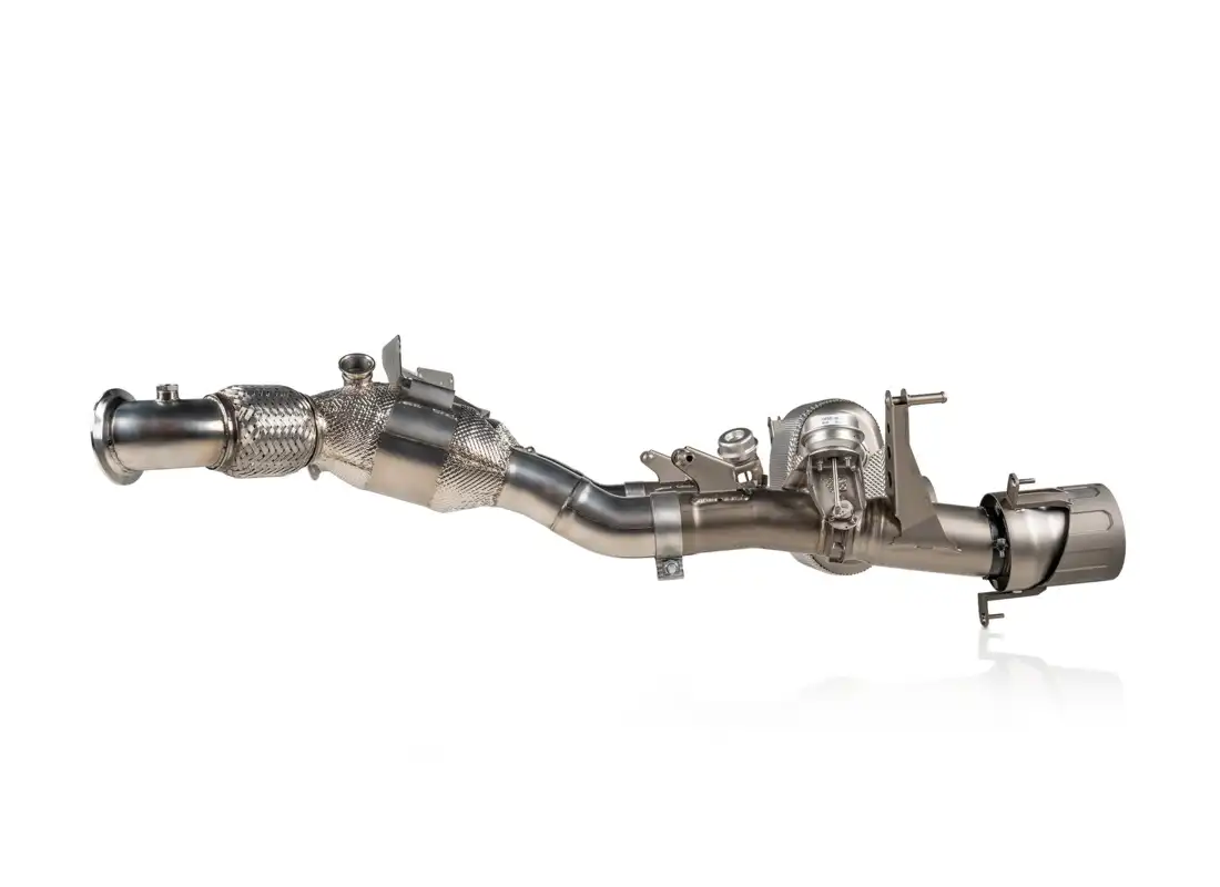 nuevo akrapovic ferrari f8 tributo / spider | línea evolution (titanio). número de pieza sfet1 (2)