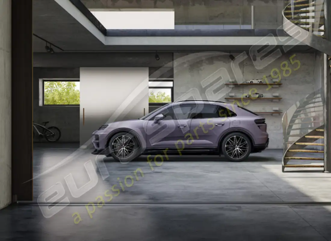 nuevo juego de ruedas y neumáticos de invierno con diseño rs spyder de porsche 22 pulgadas - pintado en negro (alto brillo). número de pieza 95c044600h (2)