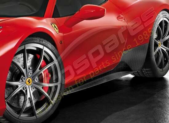 nuevo ferrari kit de faldones laterales de fibra de carbono para debajo de la puerta número de pieza 70001952