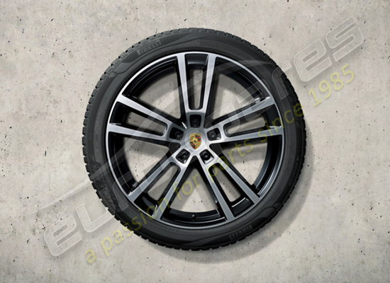 número de pieza del juego de ruedas y neumáticos de invierno sport design de nuevo porsche 22 pulgadas 9y0044603p