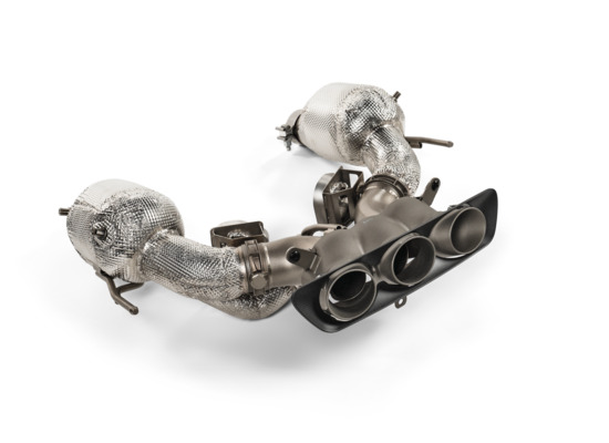 nuevo akrapovic ferrari 296 gtb | línea de carreras slip-on (titanio) número de pieza s-fe/t/2