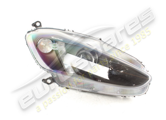 new (other) maserati rh front headlight black with white side marker part number 294594