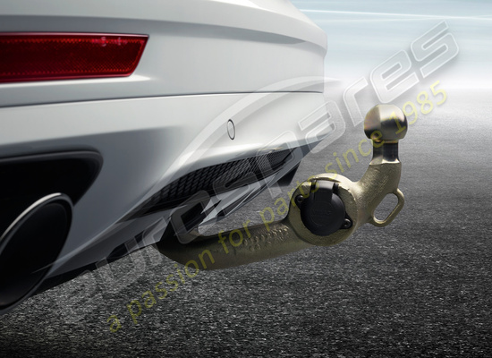 nuevo porsche número de pieza del enganche de remolque extensible eléctricamente 971044870