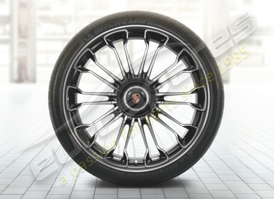 nuevo porsche juego de ruedas y neumáticos de verano (20/21-inch) número de pieza 91804460002