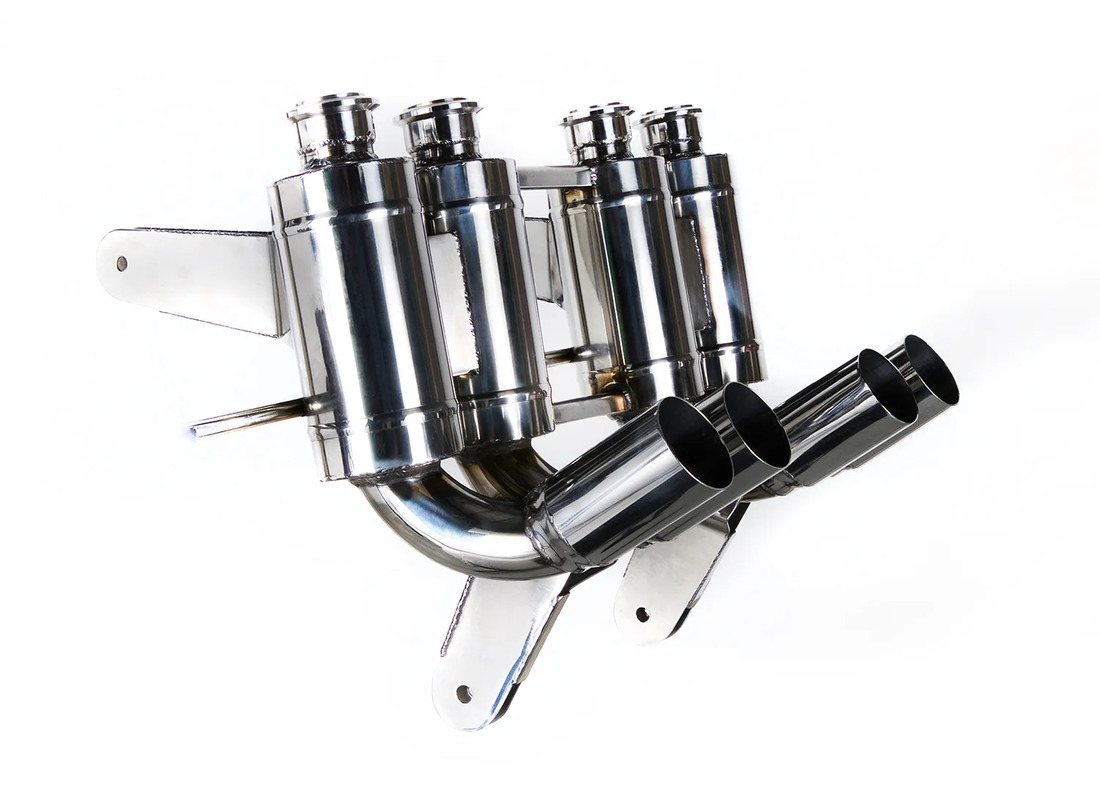 nuevo sistema deportivo de titanio quicksilver mclaren f1 1994-98. número de pieza ml002t (1)