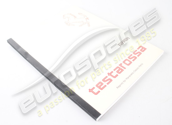 nuevo ferrari manual del propietario de testarossa 1986 año del modelo número de pieza 95990060