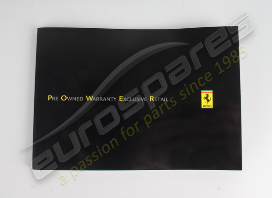 nuevo ferrari folleto de energía número de pieza 95993187