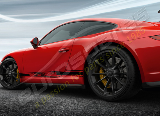 nuevo porsche 20-inch gt3 juego de ruedas - en color negro (satinado-brillante) número de pieza 99104460310
