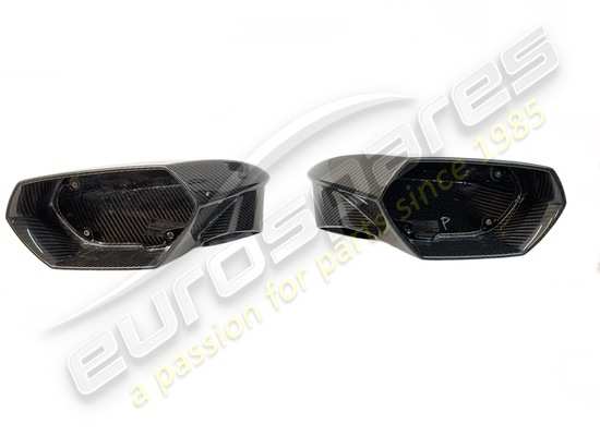 nuevo lamborghini kit de tapas de espejo de carbono brillante + tornillos número de pieza 4t0898820j