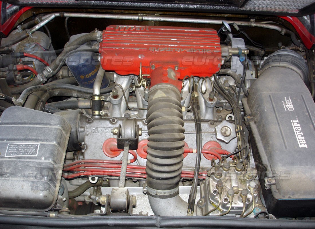 ferrari 308 quattrovalvole (1985) con 29,151 miles, preparándose para desmantelar #5