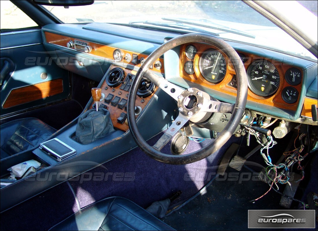 lamborghini espada con 21,064 miles, preparándose para desmantelar #5