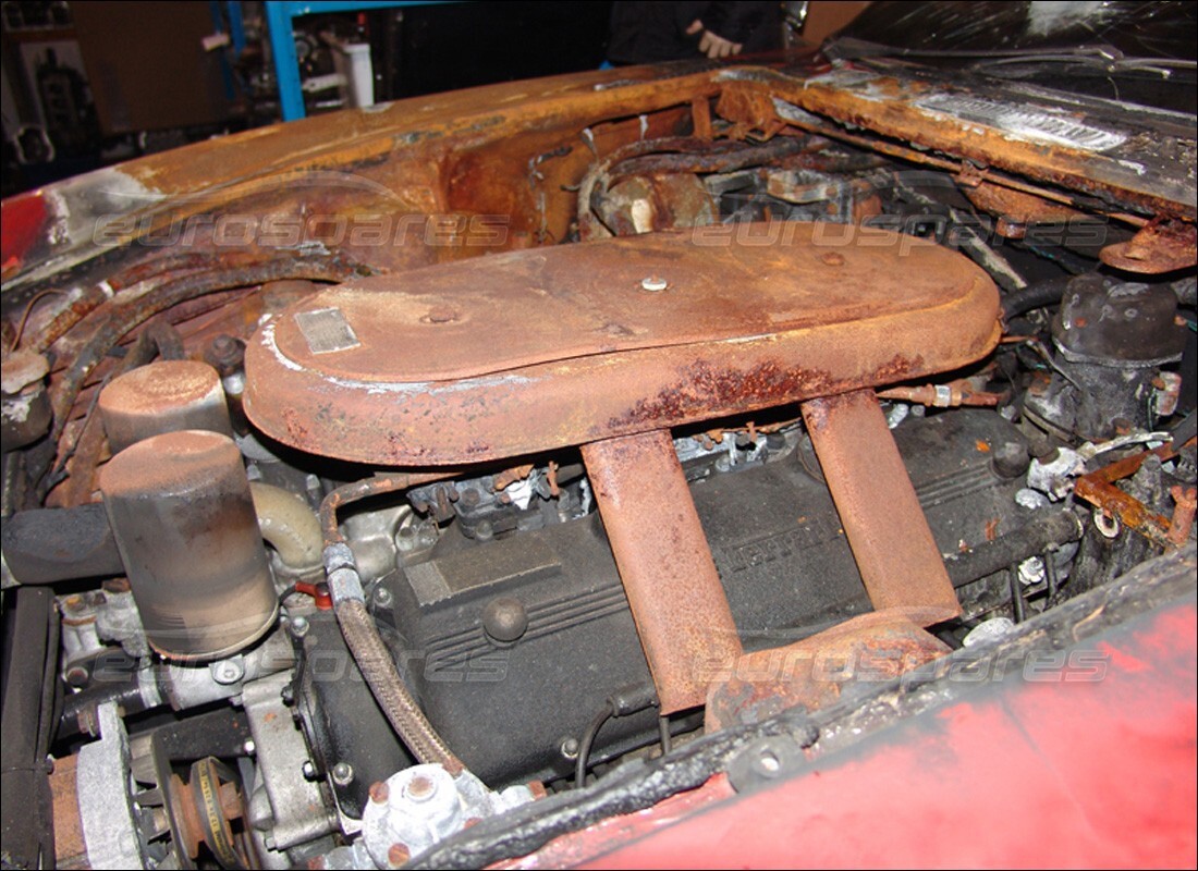 ferrari 365 gt 2+2 (mechanical) con desconocido, preparándose para desmantelar #4