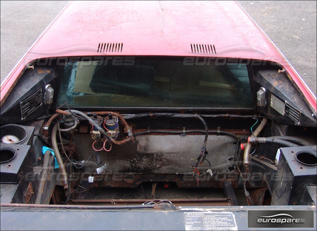 lamborghini urraco p250 / p250s con desconocido, preparándose para desmantelar #7