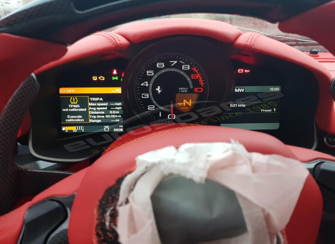 ferrari f12 berlinetta (europe) con 6,608 kilómetros, en preparación para desmantelamiento #13