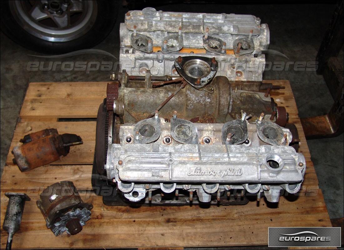 lamborghini urraco p250 / p250s con desconocido, preparándose para desmantelar #6
