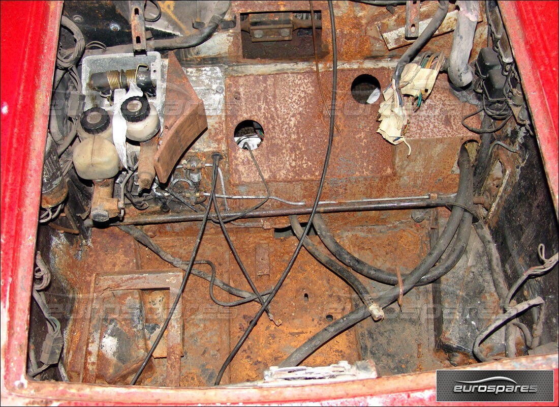 lamborghini urraco p250 / p250s con desconocido, preparándose para desmantelar #8