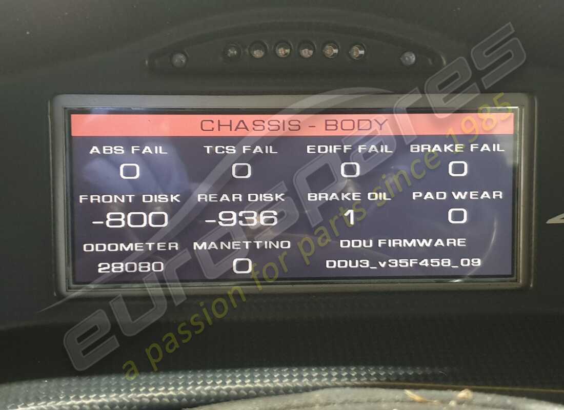 ferrari 458 challenge con 28080 kms, en preparación para el desmantelamiento #19