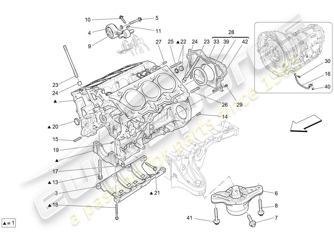 un diagrama de piezas del catálogo de piezas ferrari 296 gtb