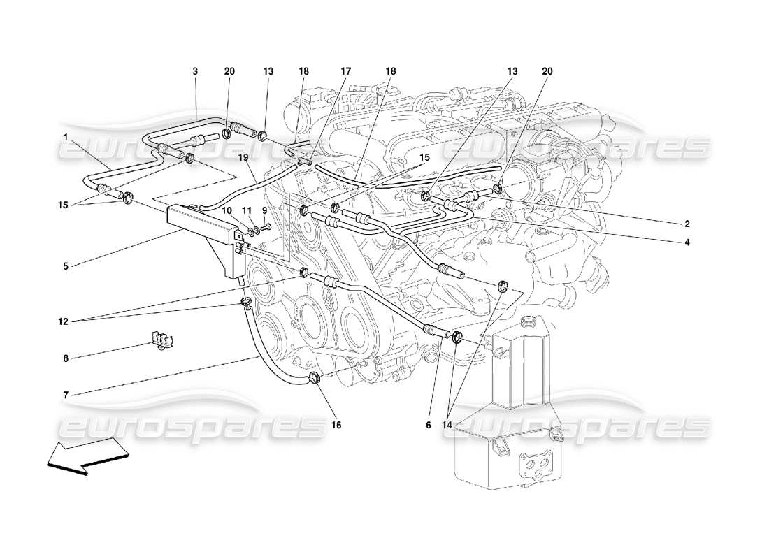 ferrari 456 m gt/m gta golpe - por sistema diagrama de piezas