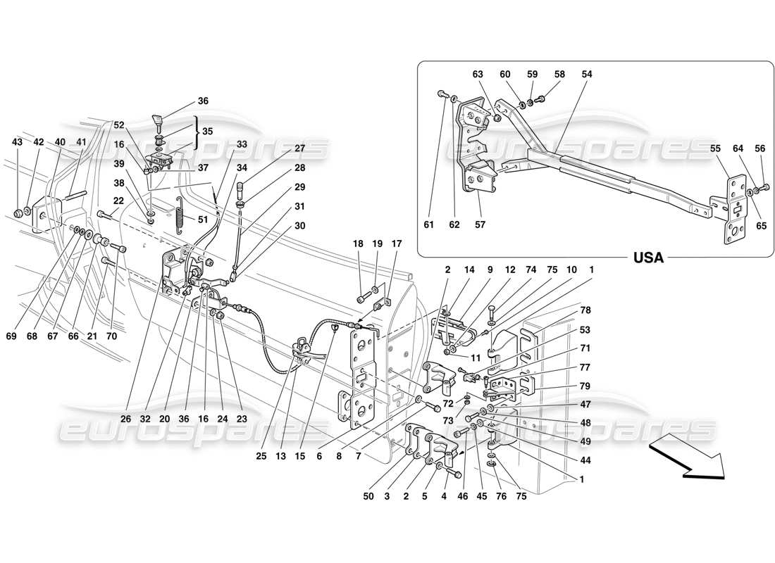 diagrama de pieza que contiene el número de pieza 64198400